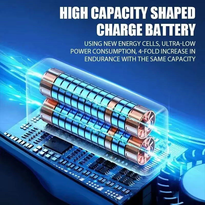 Portable Neck Fan, Cooling Neck Fan, Portable Rechargeable, Powered by 5200Mah Battery, 4-Speed Hands-Free Bladeless Neck Fan, U